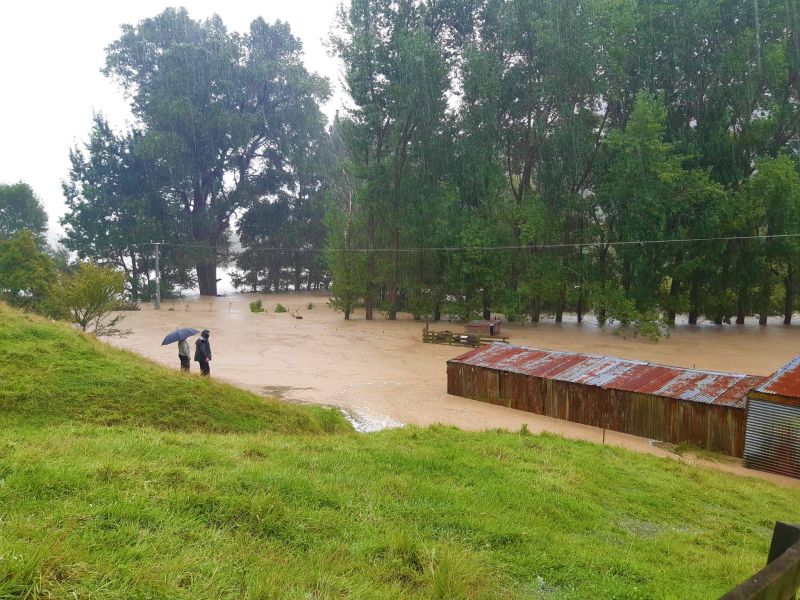 Flooded yards Masterton District