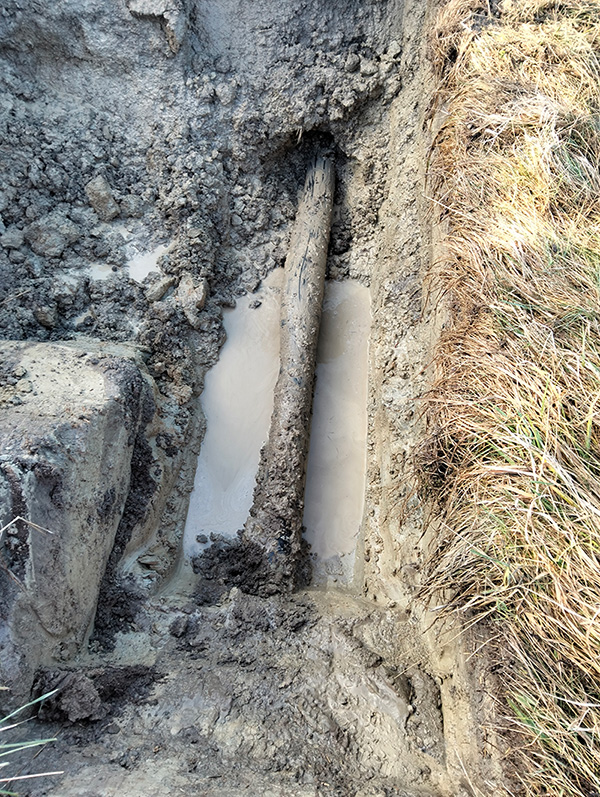 Clayton Road Water Pipe Replacement - pipe 2
