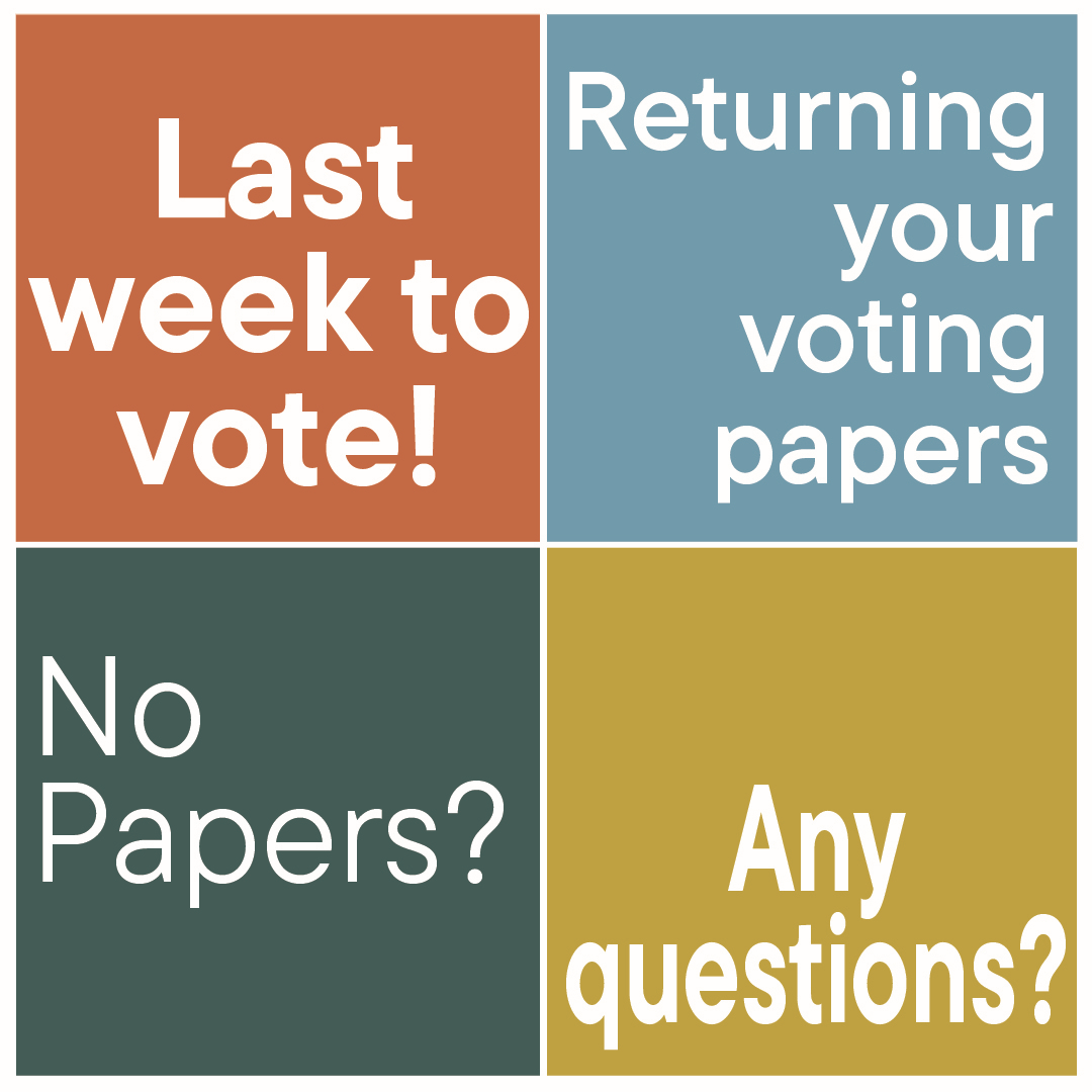 Last week for elections