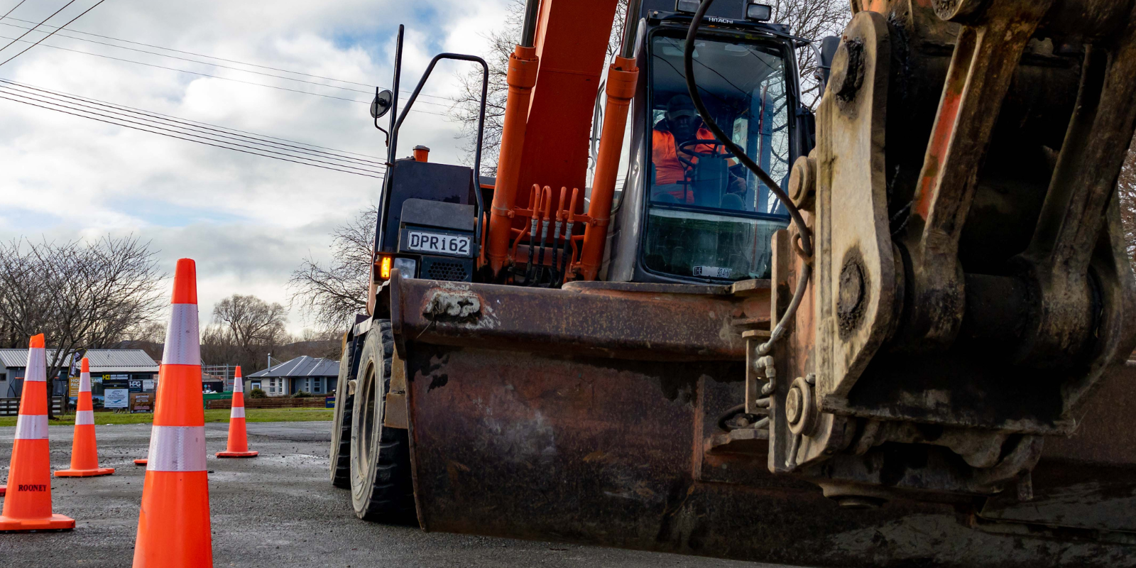 Fairlie road works banner image