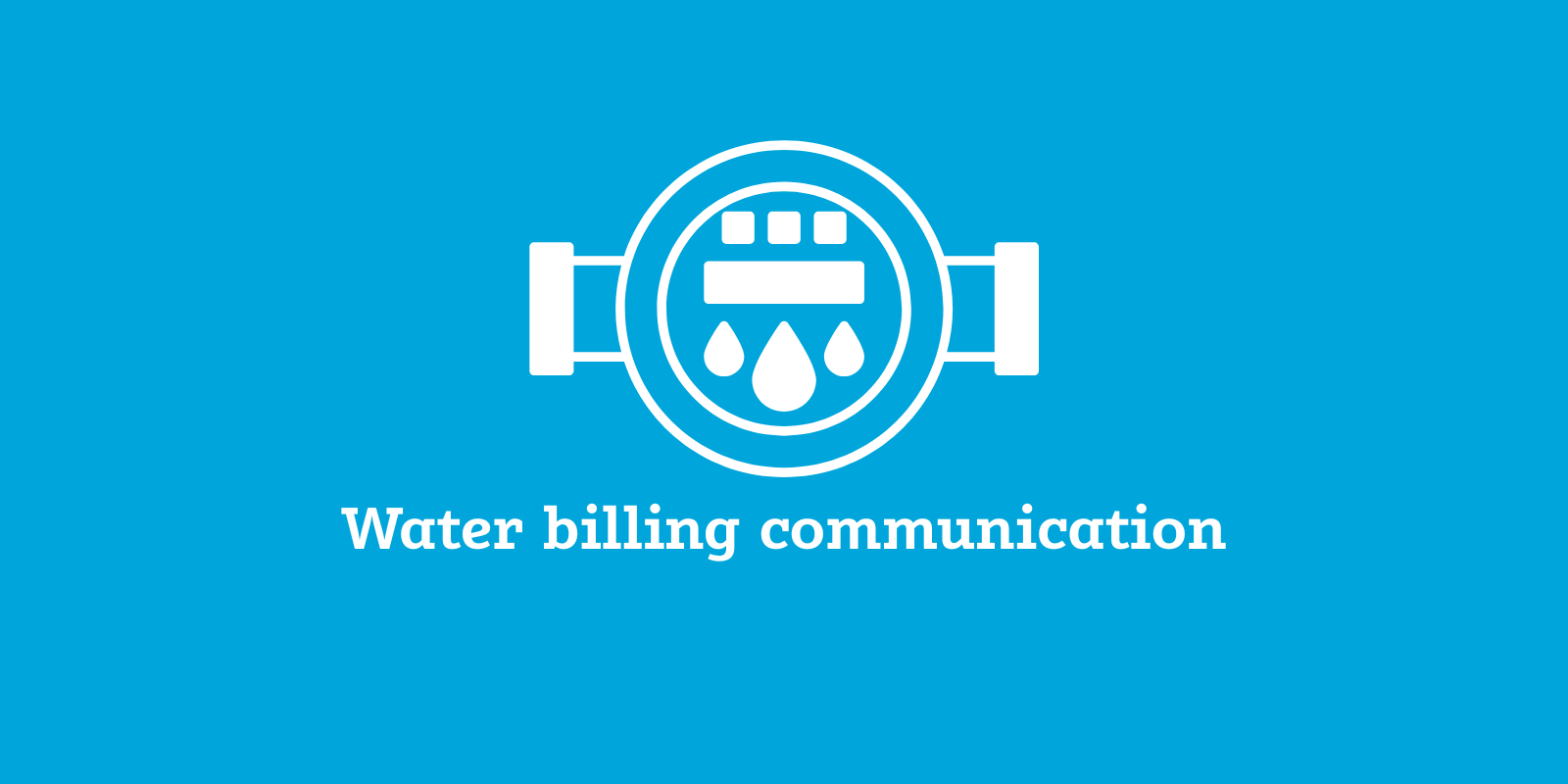 Water billing communication banner image