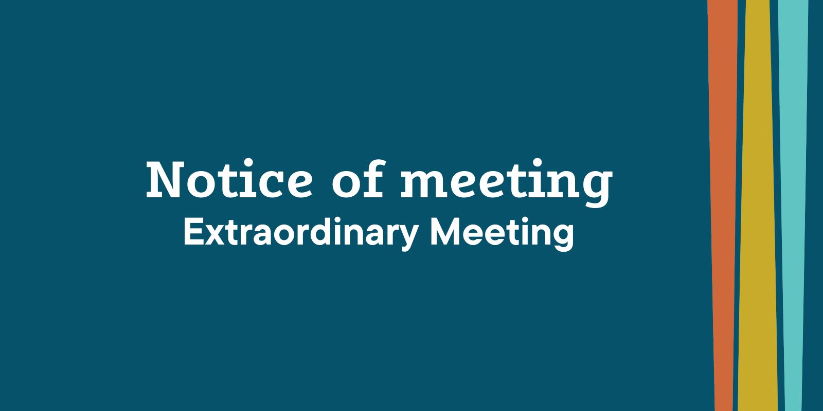 Extraordinary Meeting banner image