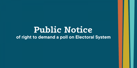 Public Notice of right to demand a poll on Electoral System