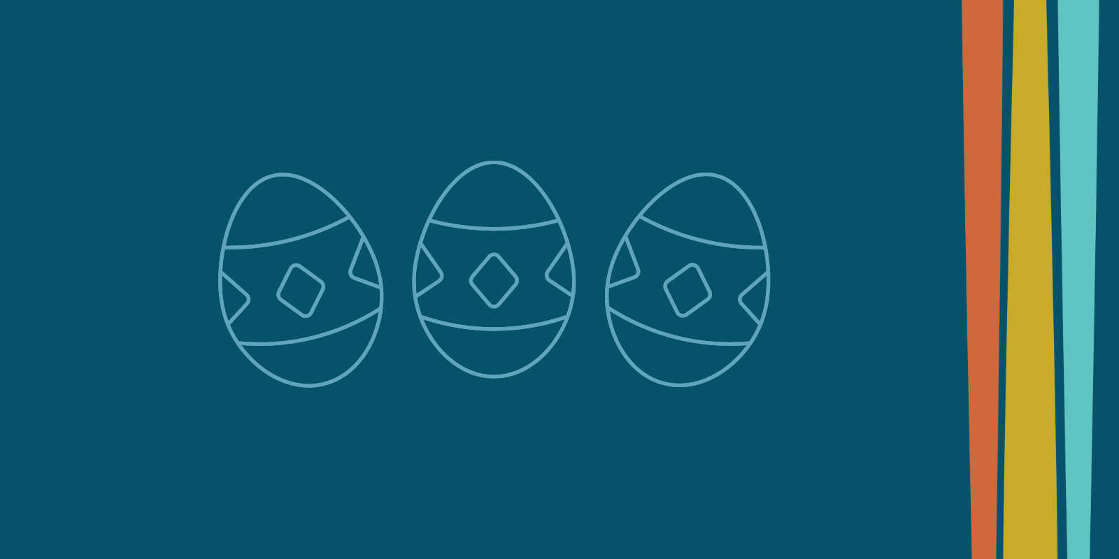 Easter eggs banner image