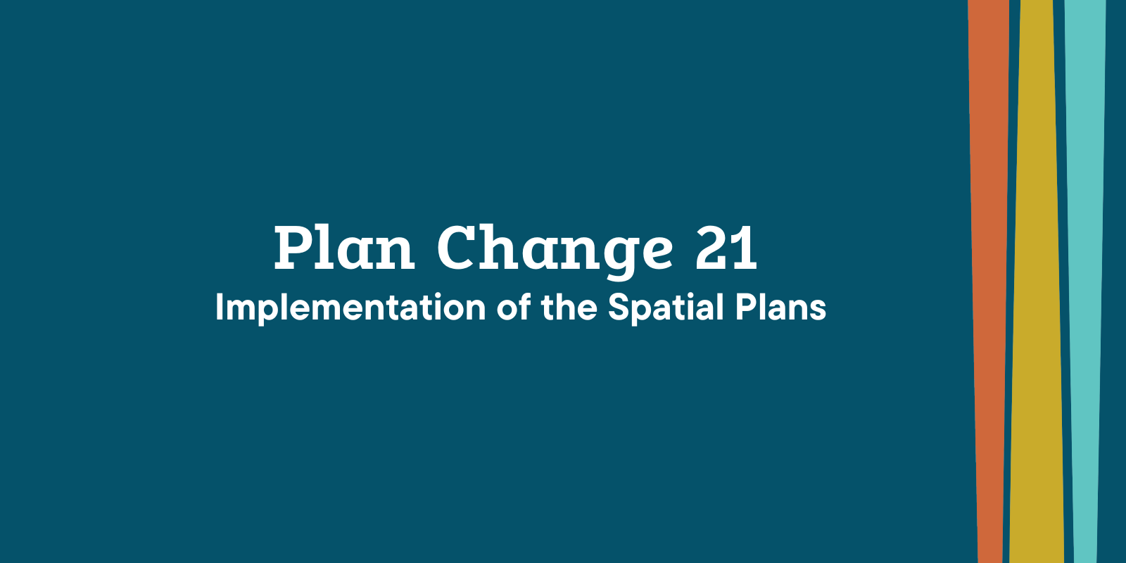 District Plan Banner - PC21 Implementation of the Spatial Plans banner image