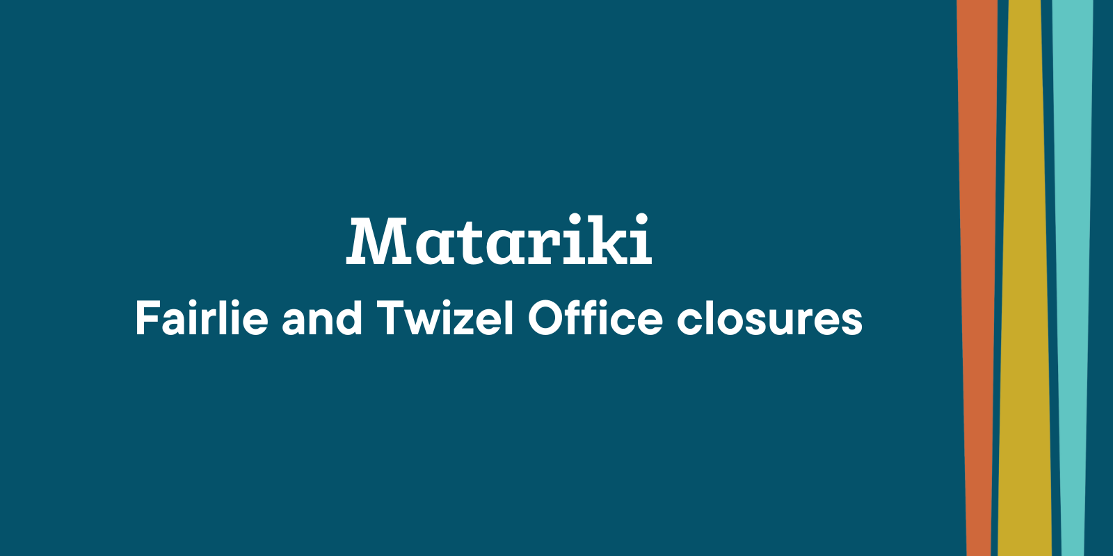 Matariki - office closures banner image
