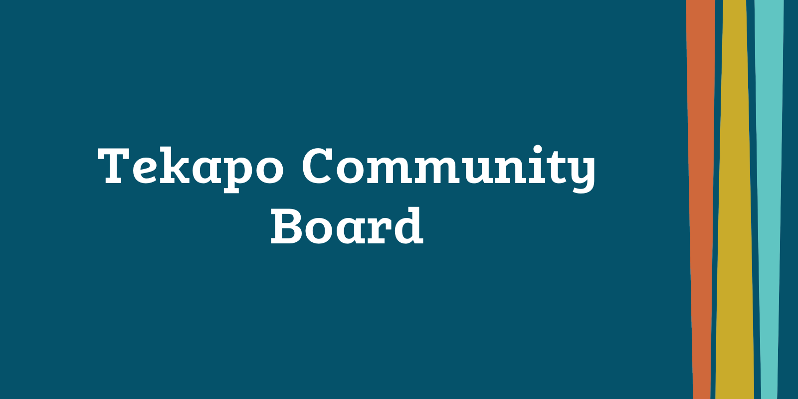 Tekapo Community Board banner image