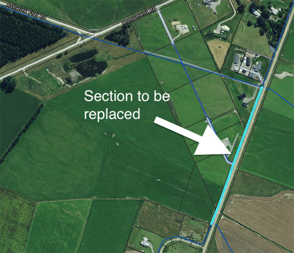 Clayton Road Water Pipe Replacement - map