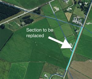 Clayton Road Water Pipe Replacement - map