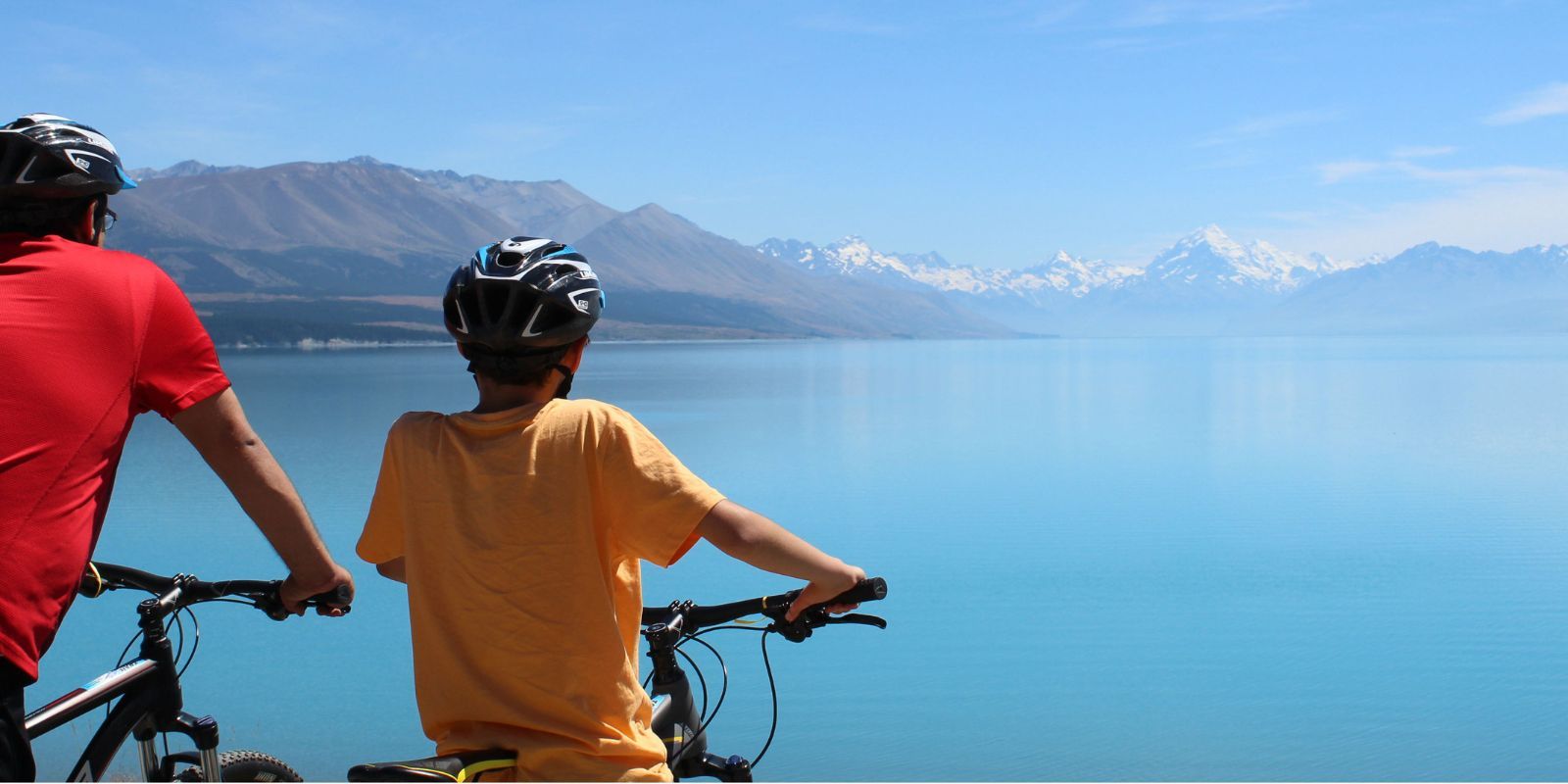 Lake Pukaki riders on A2O banner image