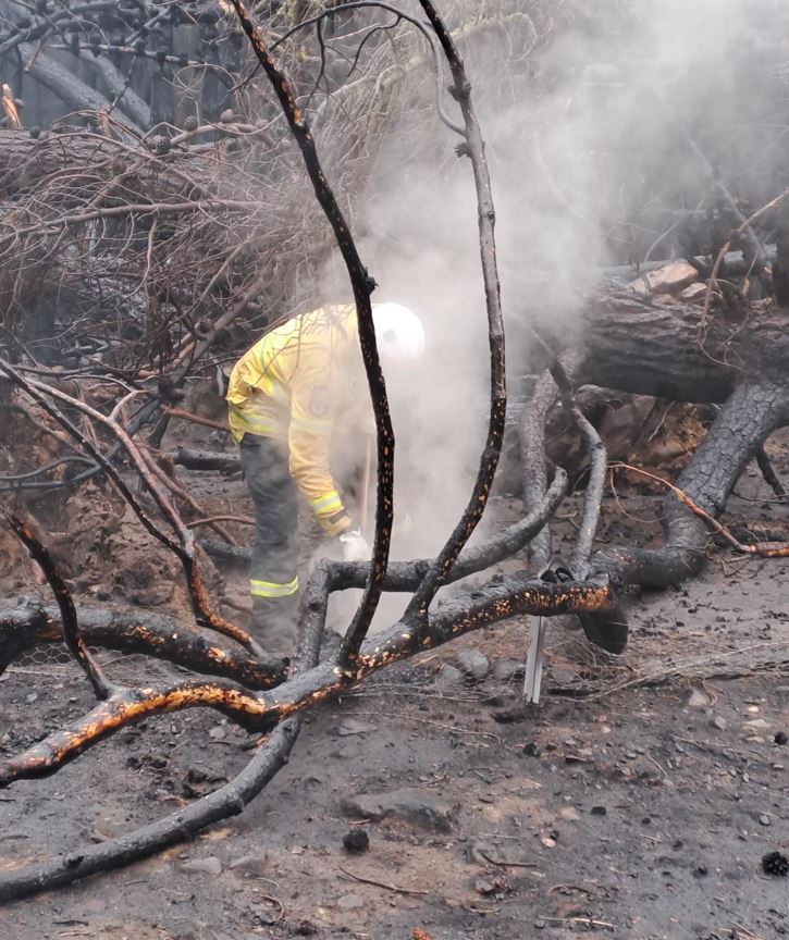 Tekapo fire Nov 2022 - firefighter