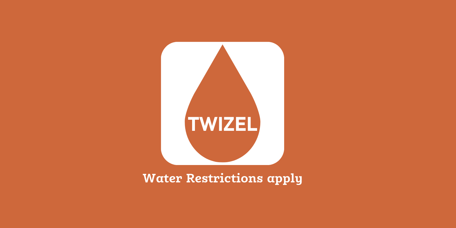Twizel Water Restrictions - Orange banner image
