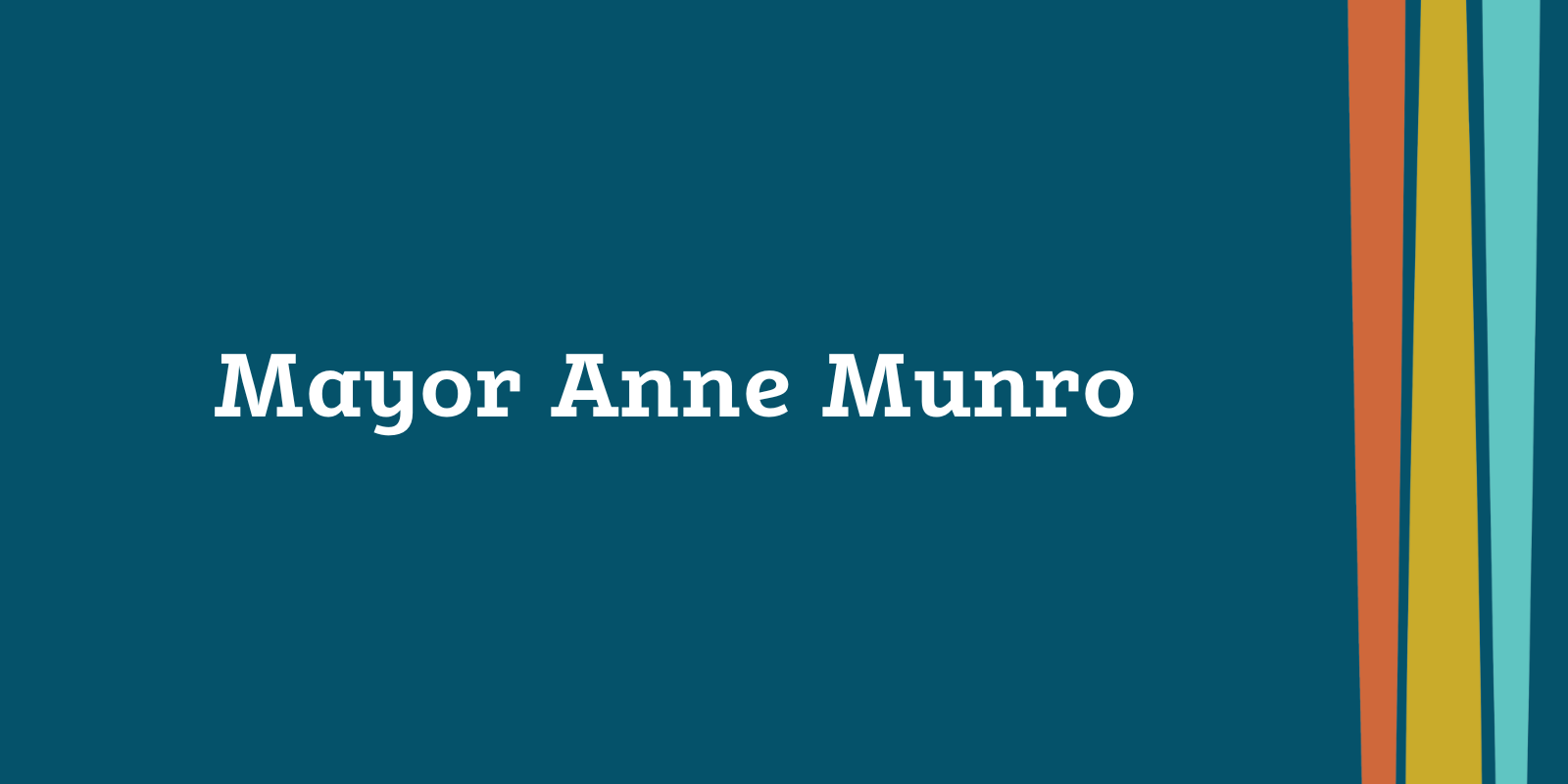 Mayor Anne Munro banner banner image