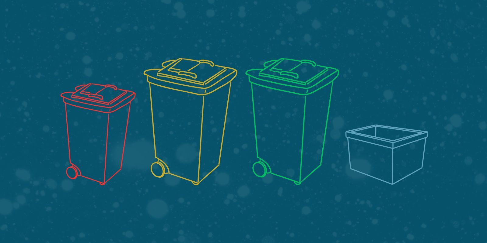 Kerbside bins snow banner image