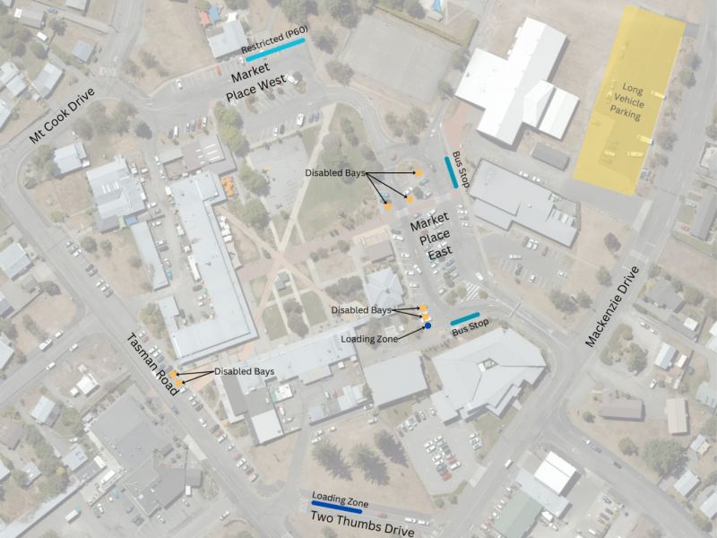 Twizel parking CBD
