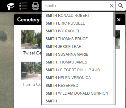Cemetery Viewer