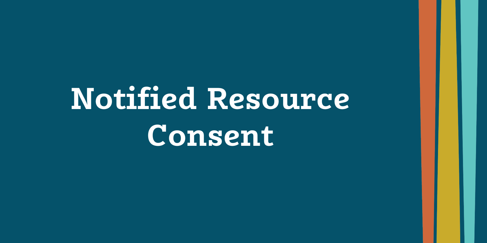 Notified Resource Consent banner image