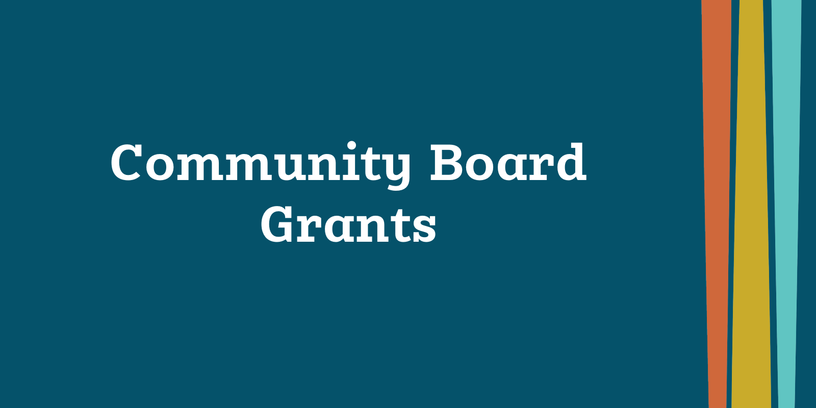 Community Board Grants banner image