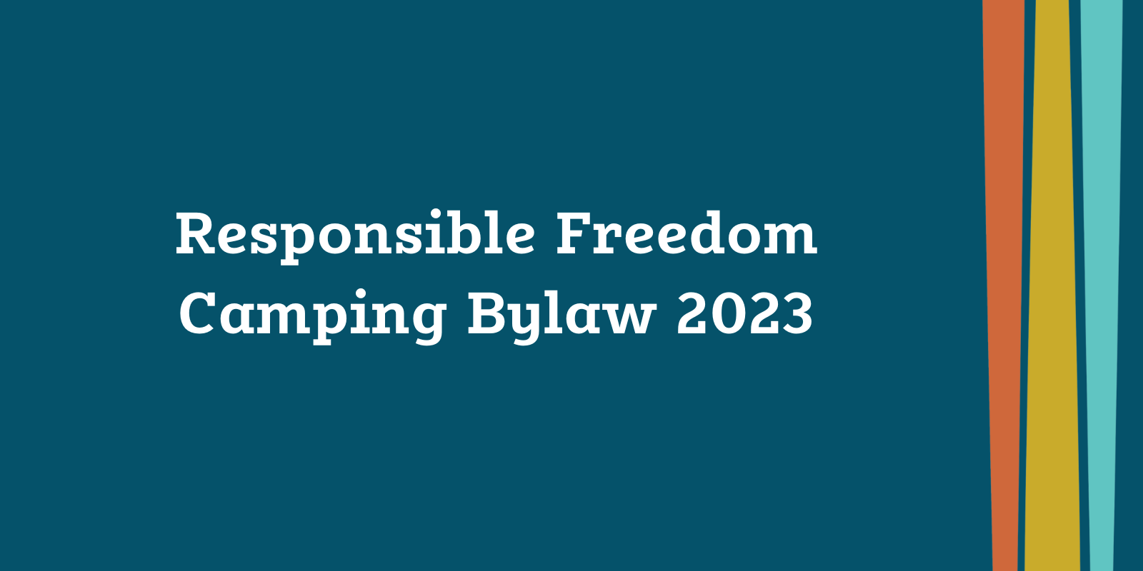 Responsible Freedom Camping Bylaw 2023 banner image